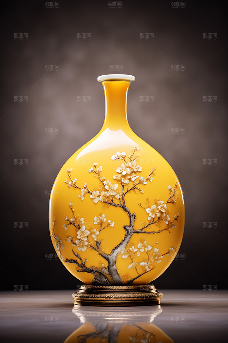 青花瓷博物馆文物历史文化摄影图