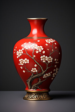 青花瓷藏品陶瓷摄影图