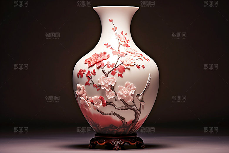 青花瓷博物馆文物高清摄影图