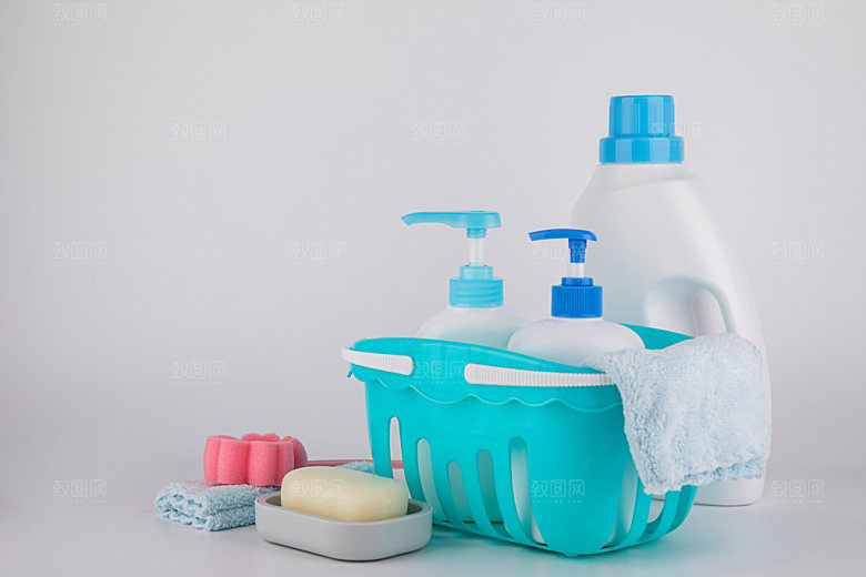 清洁用品卫生家政摄影图