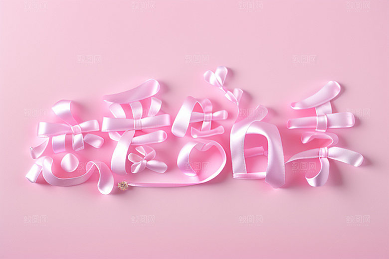 情人节标语创意浪漫艺术字