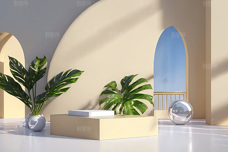 北欧风INS风简约电商背景