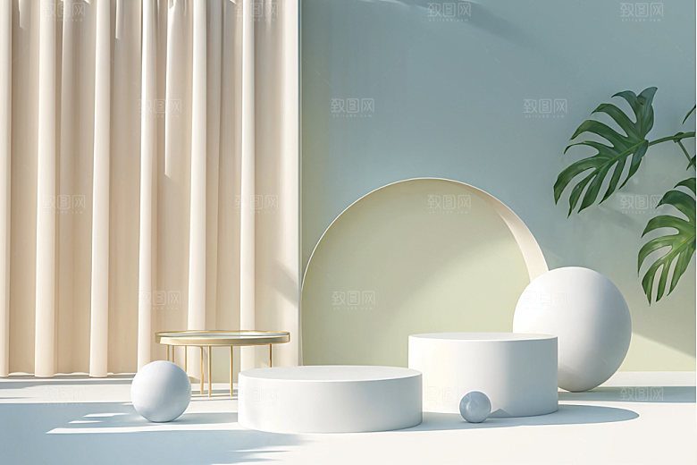 北欧风INS风质感电商背景