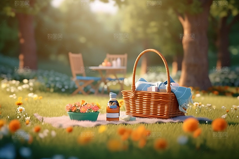 亲子背影亲情温馨摄影图