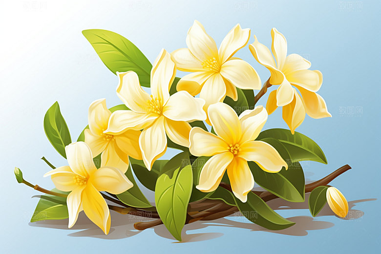 秋分秋叶节气插画