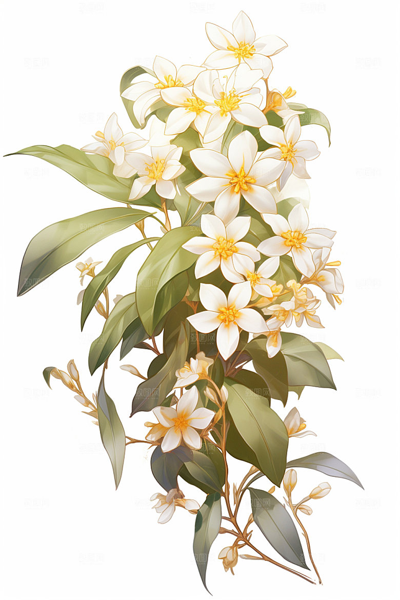 秋分金色落叶插画