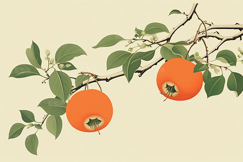 秋分秋季手绘插画