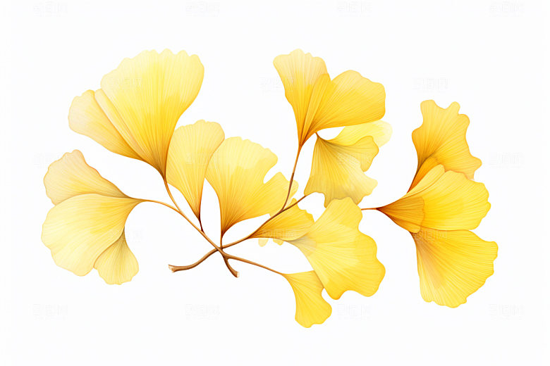 秋分节气落叶插画