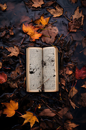 秋季读书高清自然摄影图