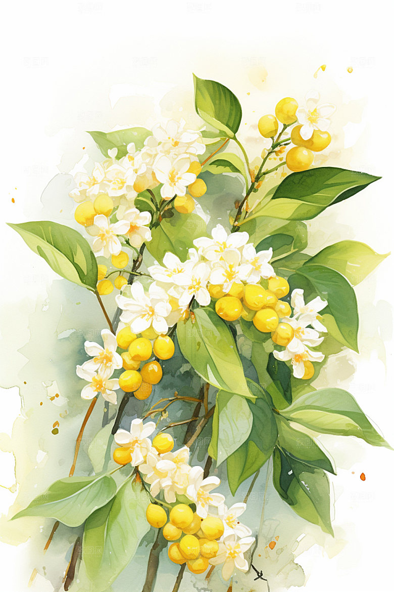 秋季风景动漫人物手绘插画矢量素材