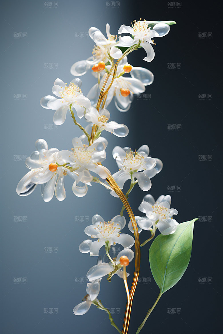 秋季风景写实花卉类矢量元素