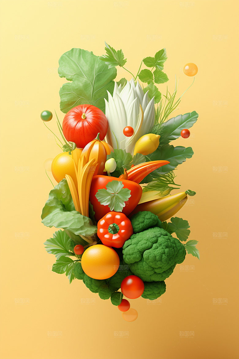 秋季果蔬秋日食材素材