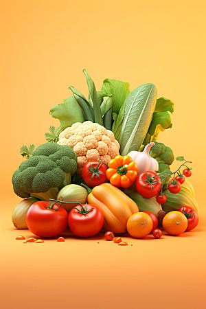 秋季果蔬蔬菜水果素材