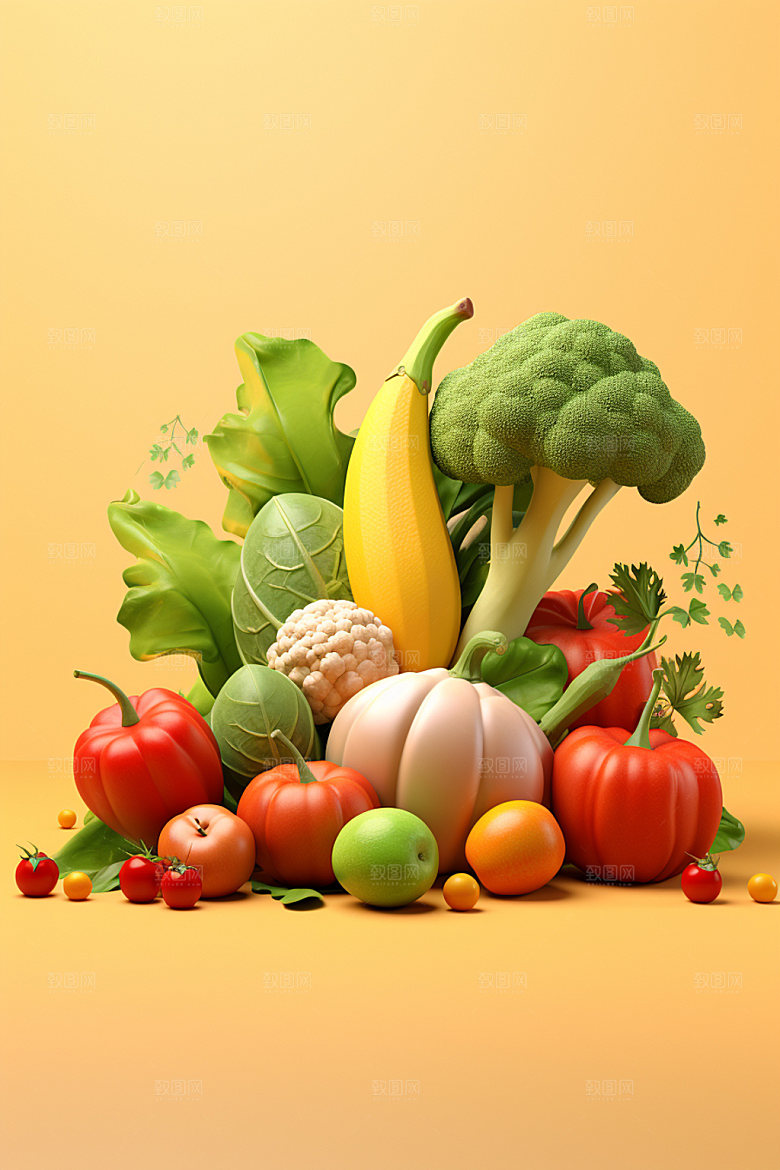 秋季果蔬高清蔬菜素材