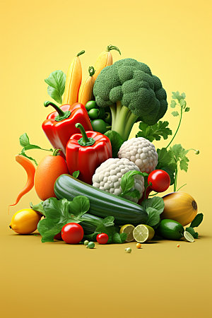 秋季果蔬蔬菜高清素材