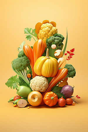 秋季果蔬食材高清素材