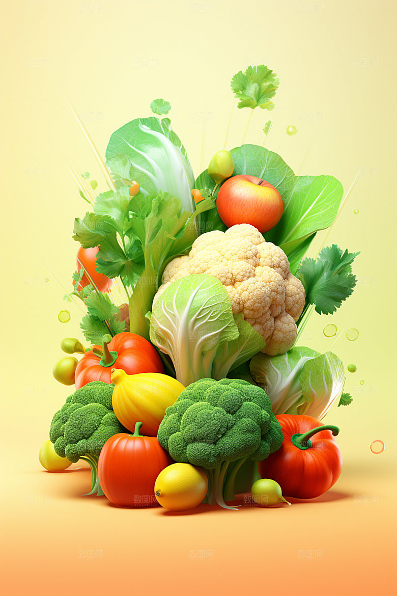 秋季果蔬秋日蔬菜素材
