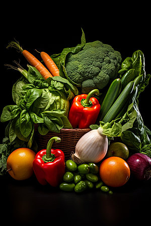秋季果蔬蔬菜水果素材