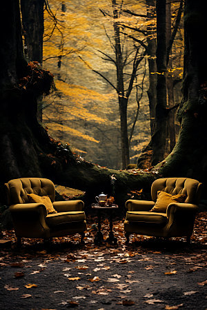 秋季加装暖色调沙发效果图