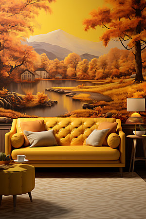 秋季加装家居沙发效果图