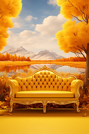 秋季加装室内秋日风格效果图