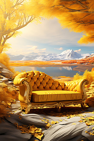 秋季加装沙发软装效果图