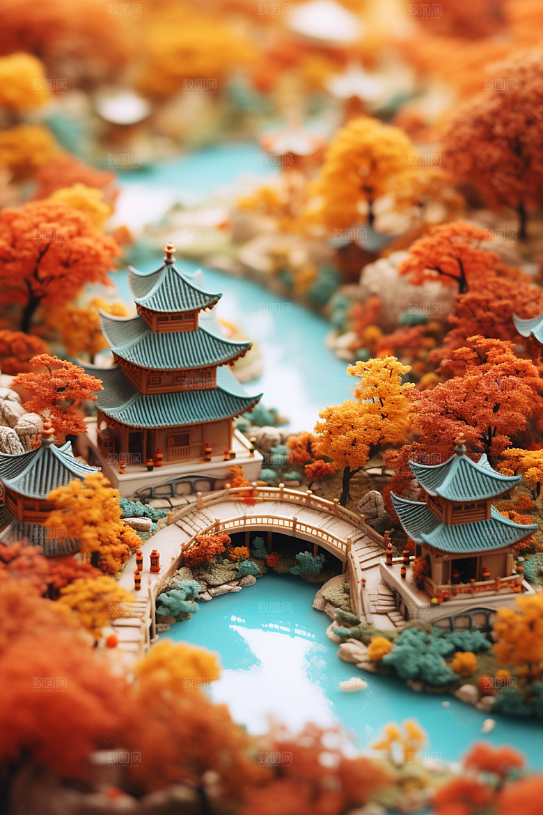 秋季旅游旅行风光素材
