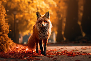 秋日动物原生态高清摄影图