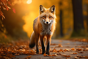 秋日动物自然高清摄影图