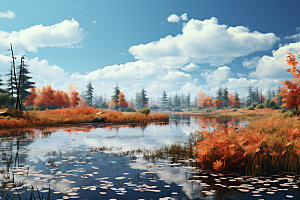 秋季风光风景摄影图