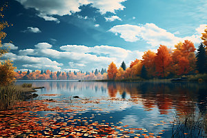 秋季森林高清摄影图