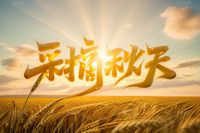 秋季入秋秋天艺术字