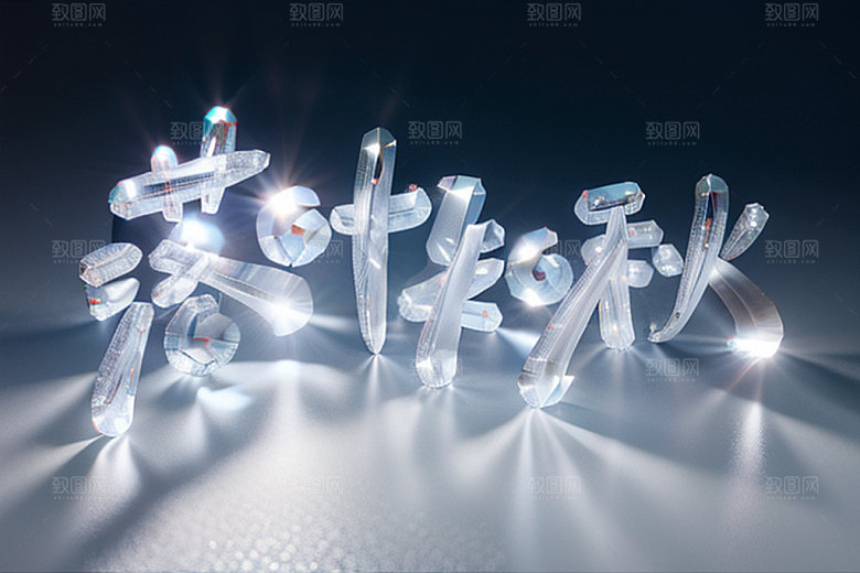 秋季创意立体艺术字