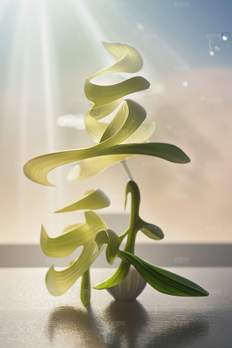 秋季3D秋天艺术字