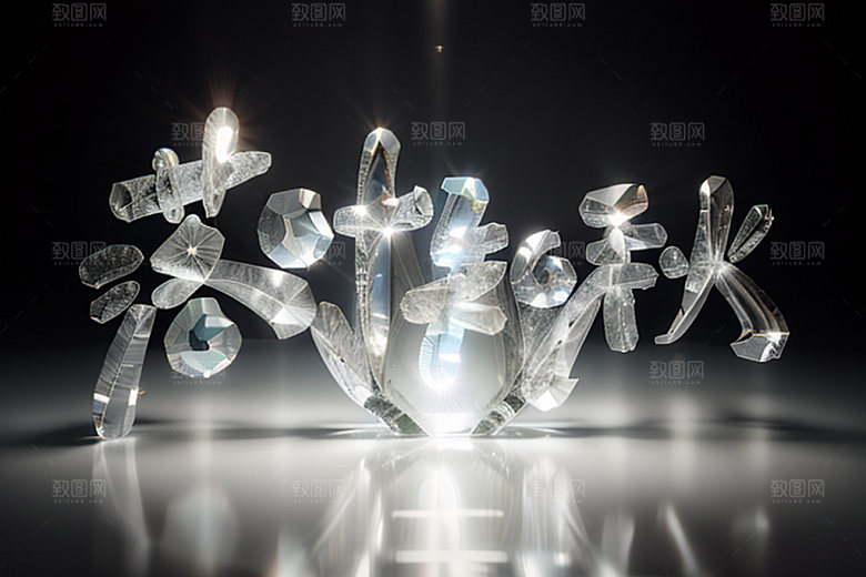 秋季3D秋天艺术字