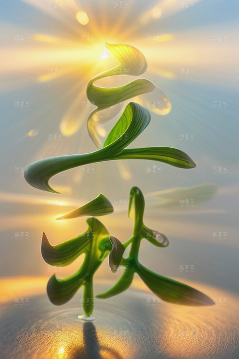 秋季入秋秋天艺术字