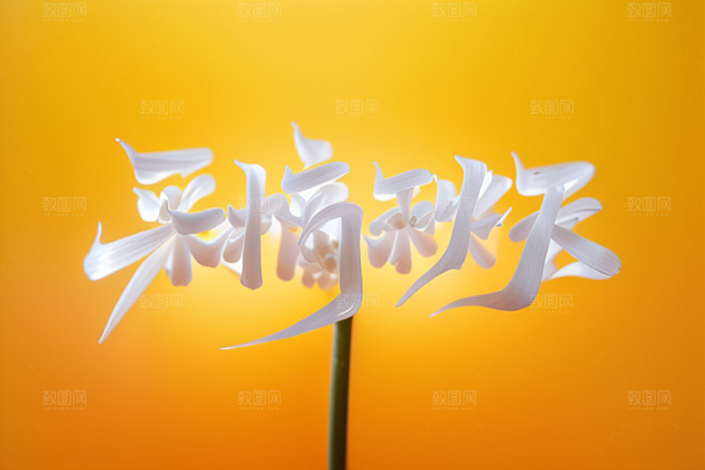秋季创意立体艺术字
