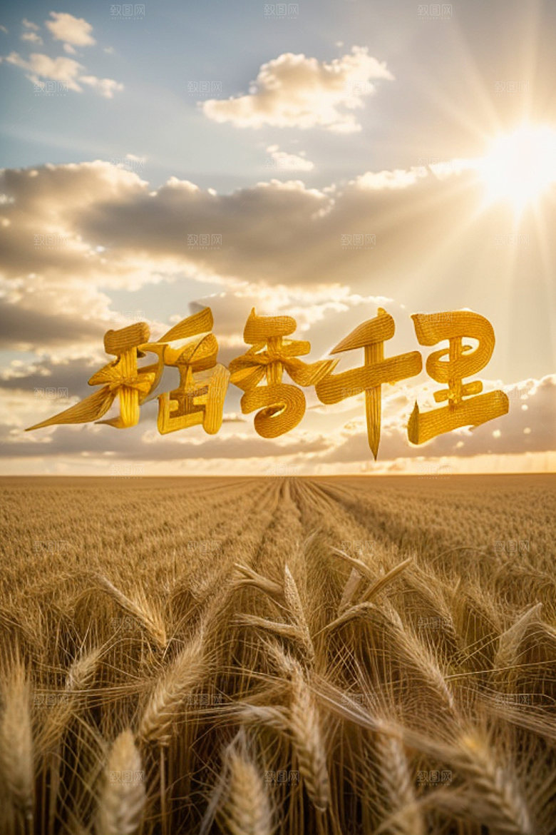 秋季立体3D艺术字