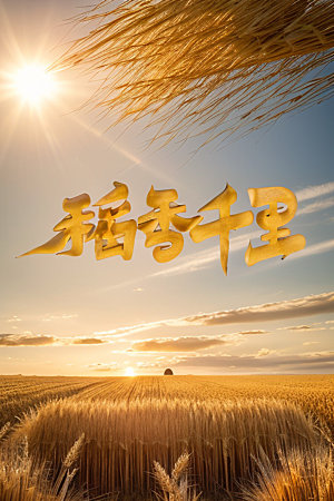 秋季3D立体艺术字