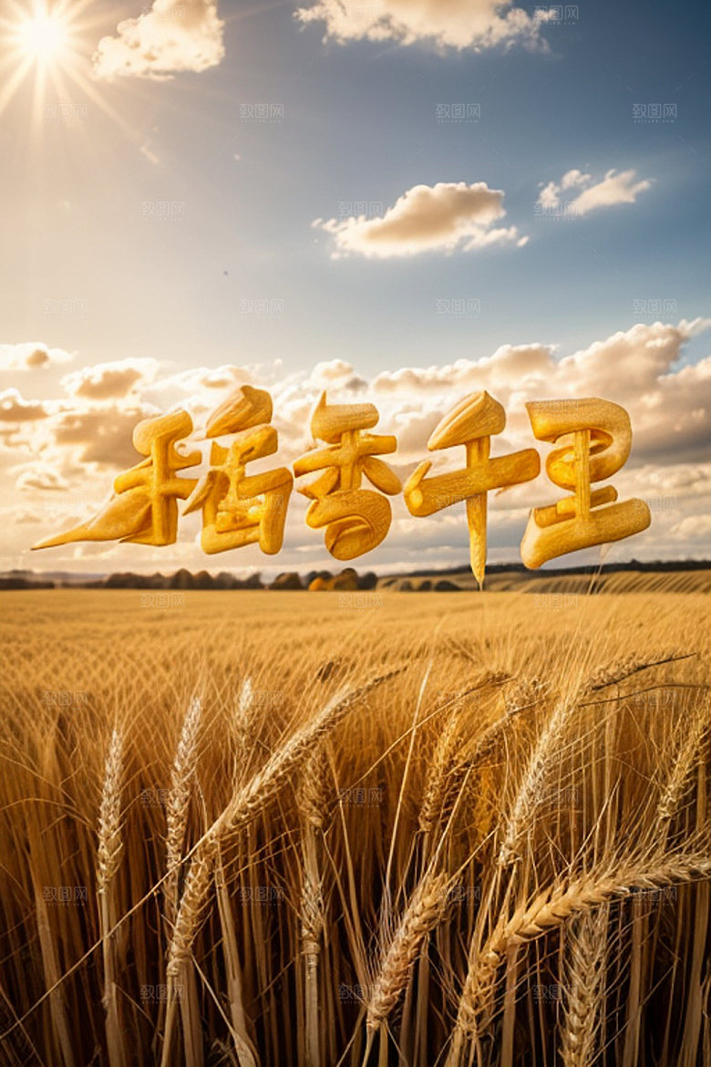 秋季3D入秋艺术字