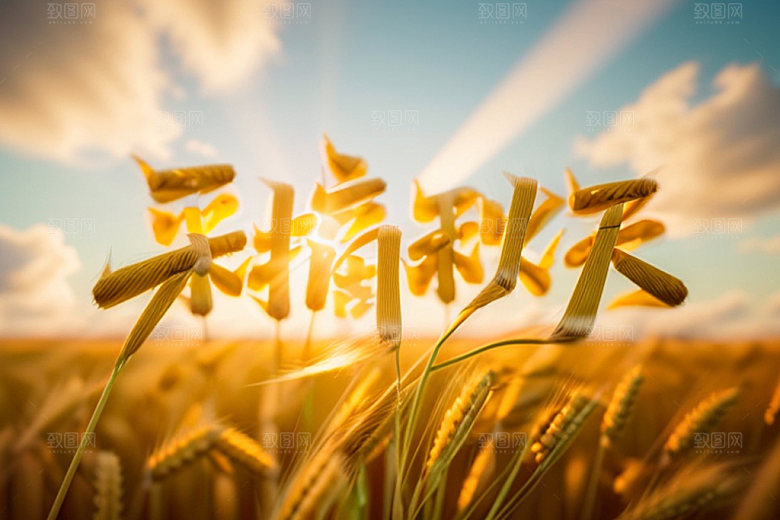 秋季创意3D艺术字