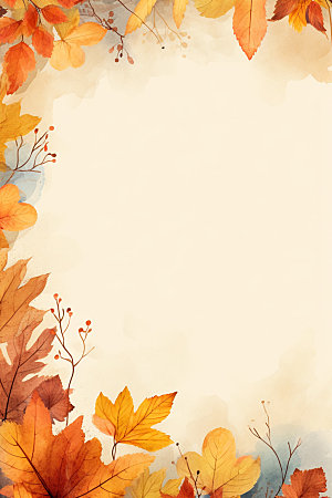 秋天暖色调纹理背景图