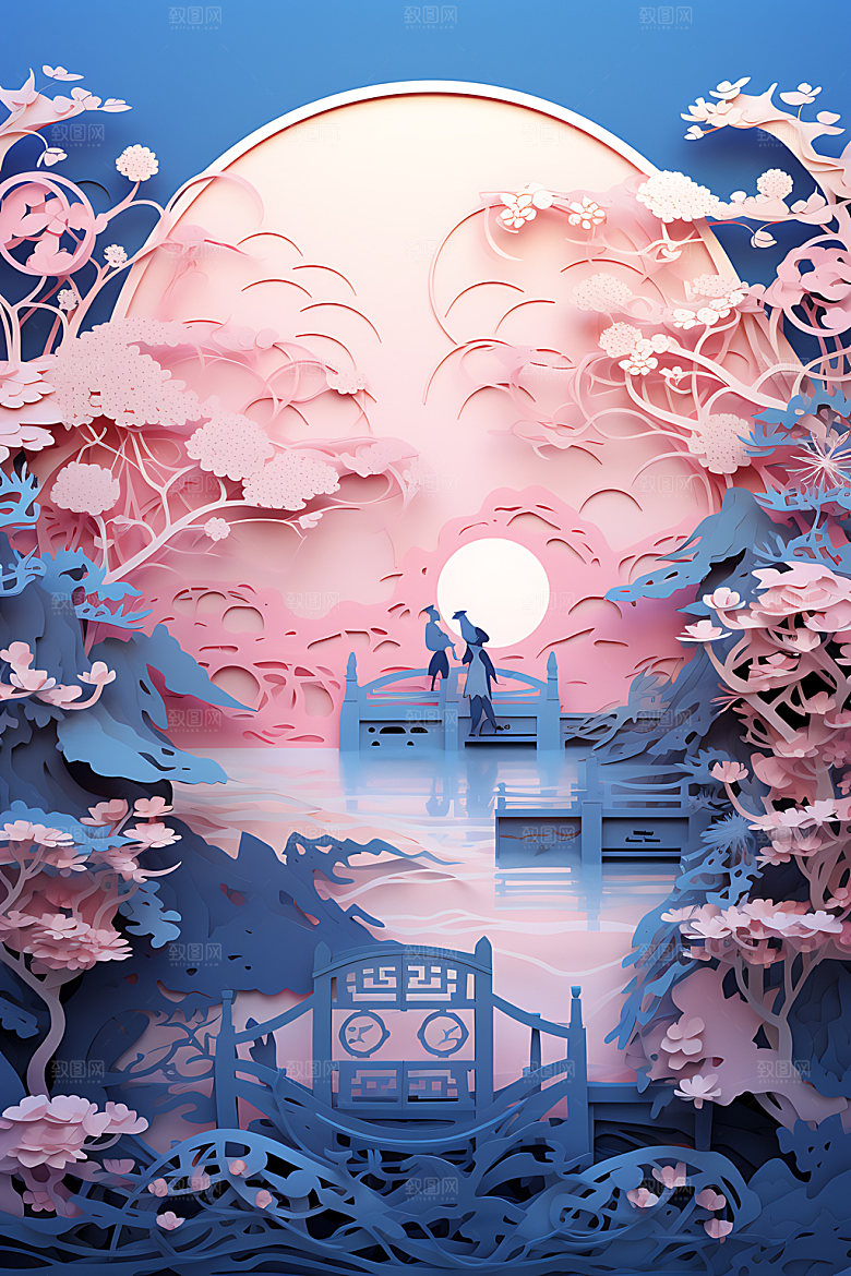 七夕乞巧节传统文化艺术剪纸