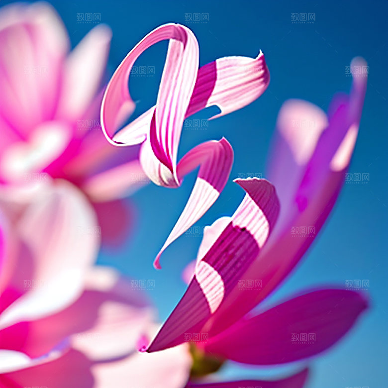 七夕3D立体字艺术字