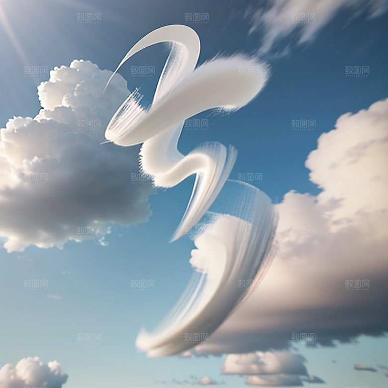 七夕高清立体字艺术字