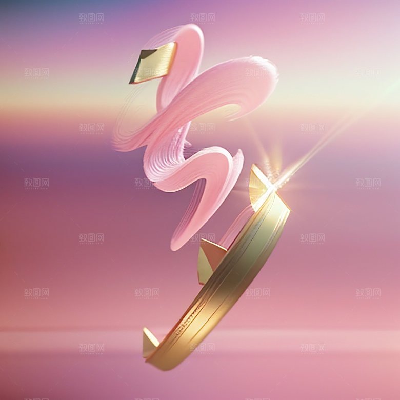 七夕风格化高清艺术字