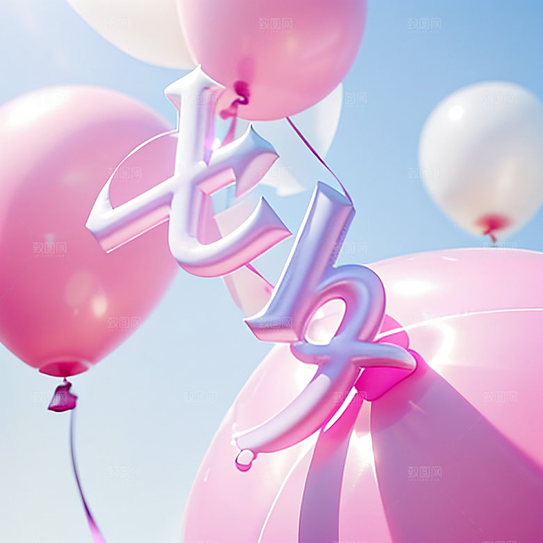 七夕3D高清艺术字