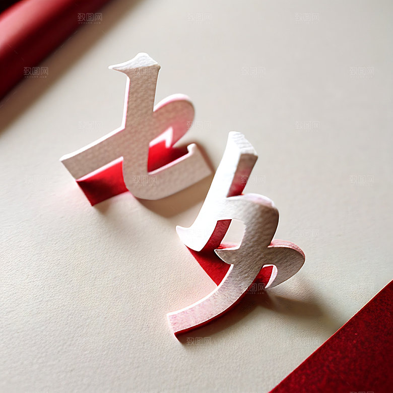 七夕高清立体字艺术字