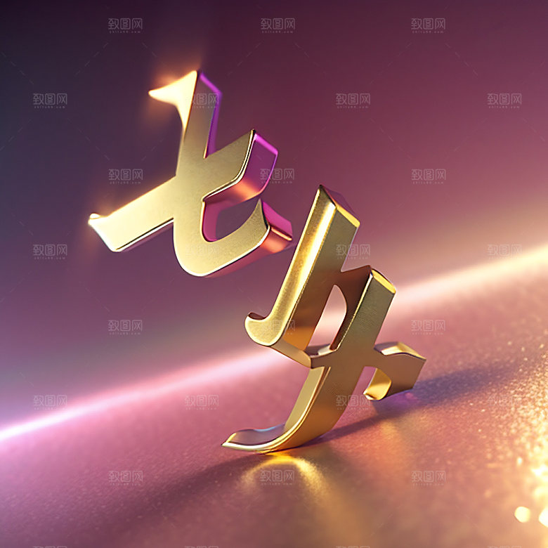 七夕高清3D艺术字