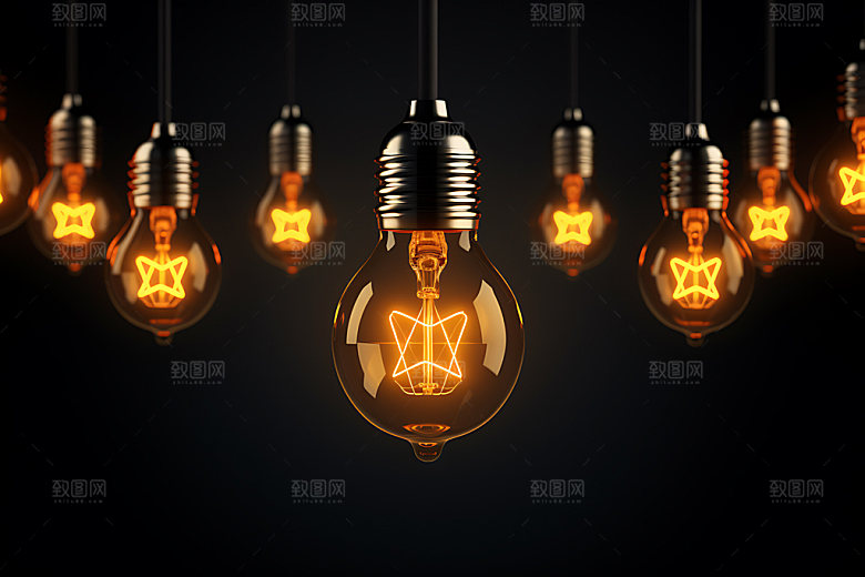 灯泡灵感企业精神模型